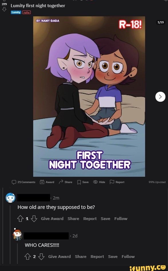 Lumity first night together FIRST NIGHT TOGETHER 2acomments Award Share