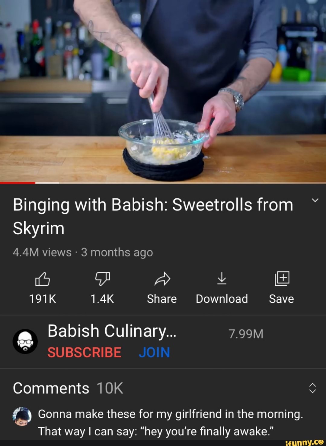 Binging With Babish Sweetrolls From Skyrim 4 4m Views 3 Months Ago 191k 1 4k Share