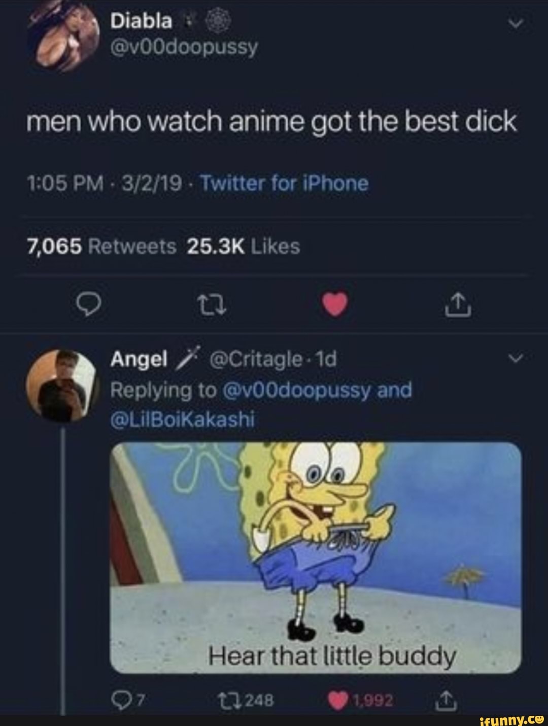 Diabla men who watch anime got the best dick PM - - Twitter for iPhone ...