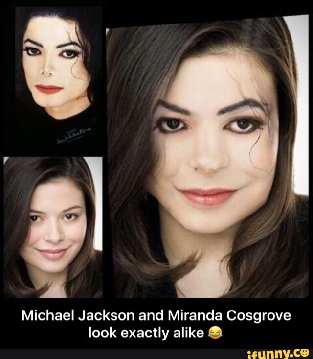 Michael Jackson and Miranda Cosgrove look exactly alike Q - Michael Jackson and Miranda Cosgrove ...
