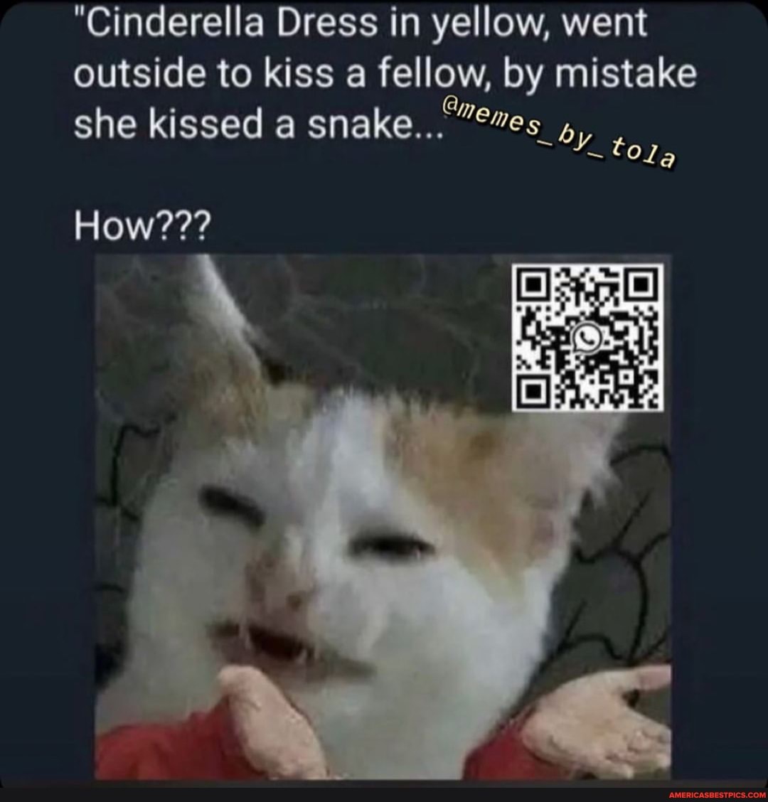 "Cinderella Dress in yellow, went outside to kiss a fellow, by mistake