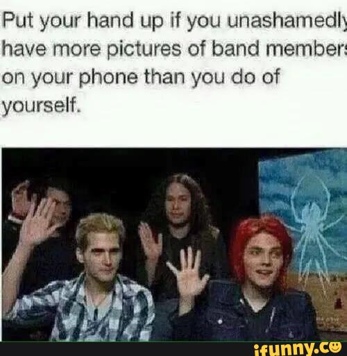 Put your hand up if you unashamed! have more pictures of band member on ...