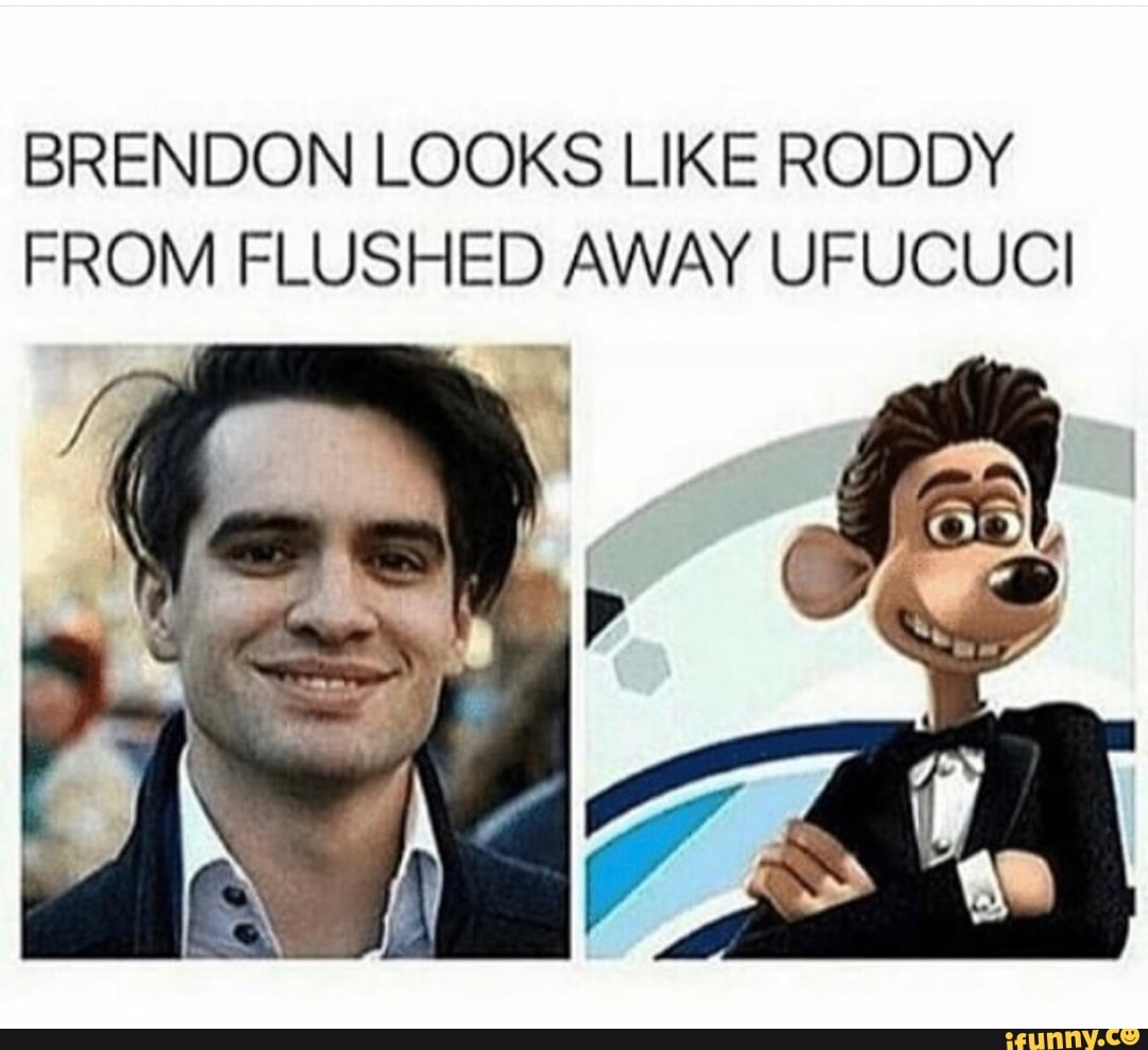 BRENDON LOOKS LIKE RODDY FROM FLUSHED AWAY UFUCUCI iFunny