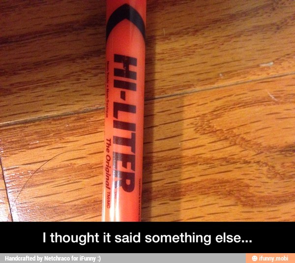 I thought it said something else... - I thought it said something else...
