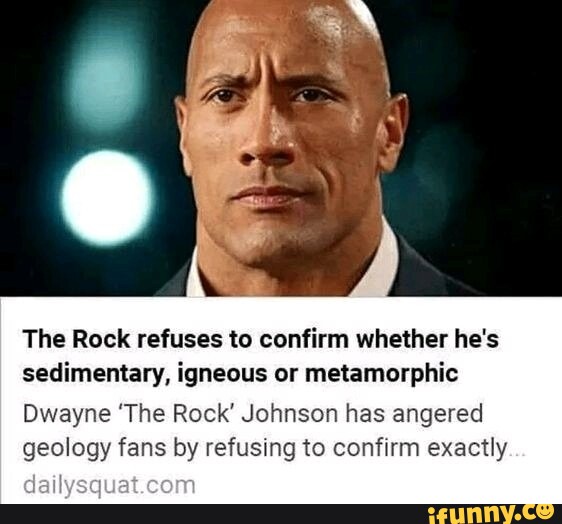 Who did this to the rock though?? : r/meme