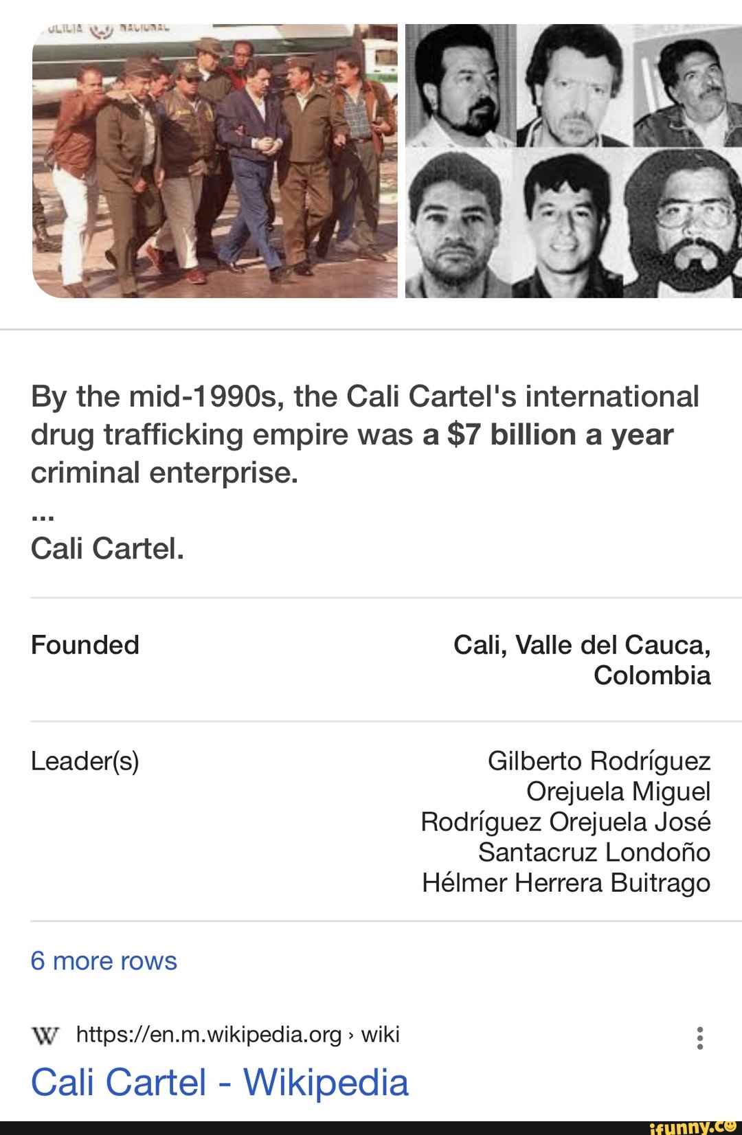 By the mid1990s, the Cali Cartel's international drug trafficking