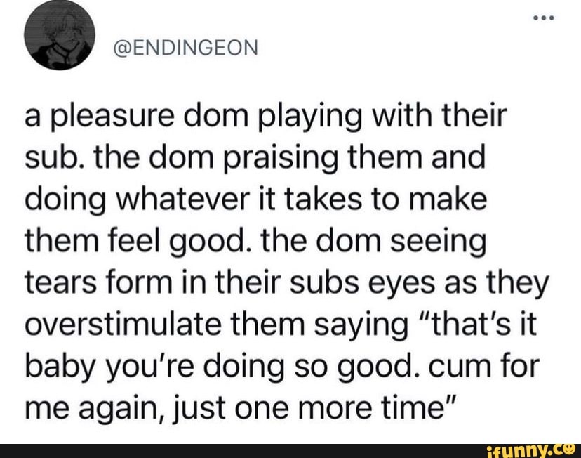 SS @ENDINGEON a pleasure dom playing with their sub. the dom praising - How To Be A Pleasure Dom