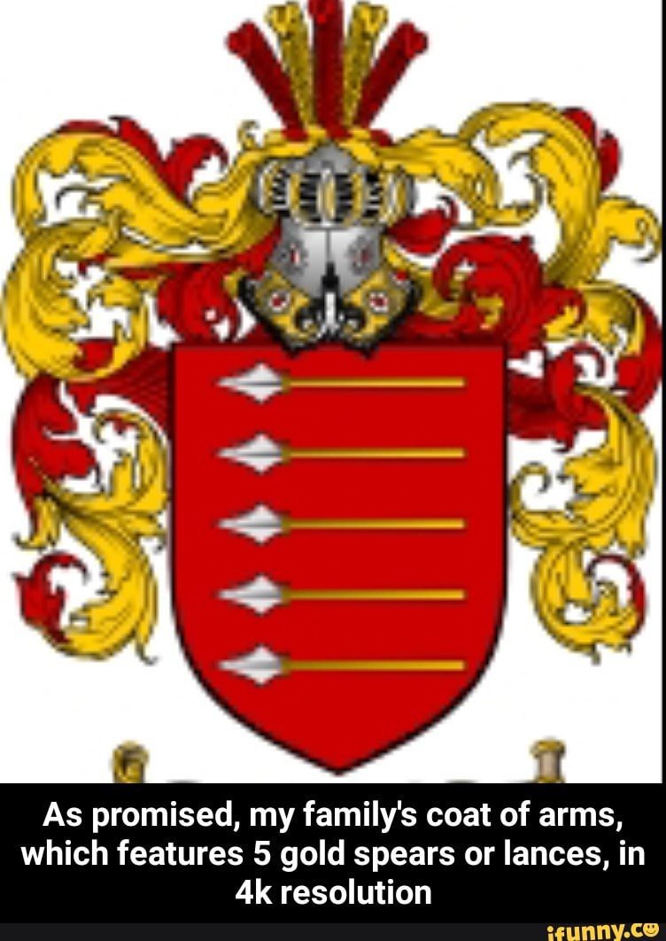 As promised, my family's coat of arms, which features 5
