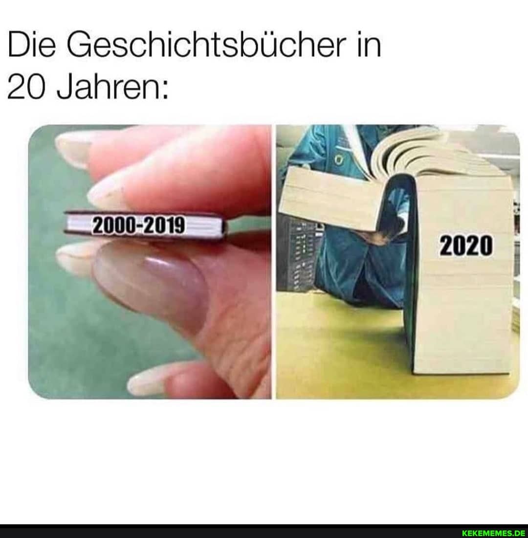 Die Geschichtsbücher in
20 Jahren:
2000-2019