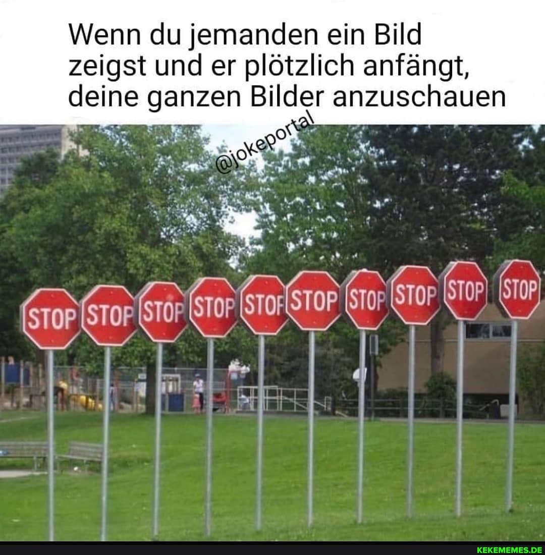 Wenn du jemanden ein Bild zeigst und er plötzlich anfängt, deine ganzen Bilder anzuschauen