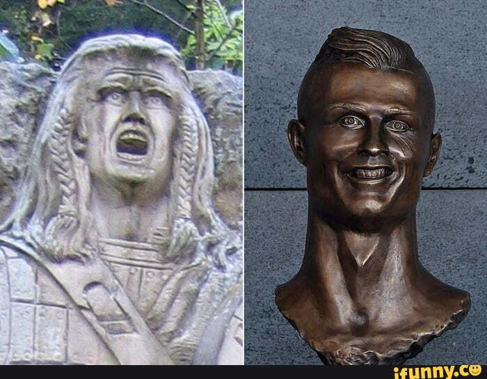 Cristiano Ronaldo Statue Memes Best Collection Of Funny Cristiano