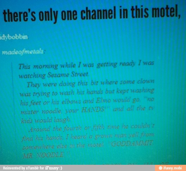 there's only one channel in this motel,