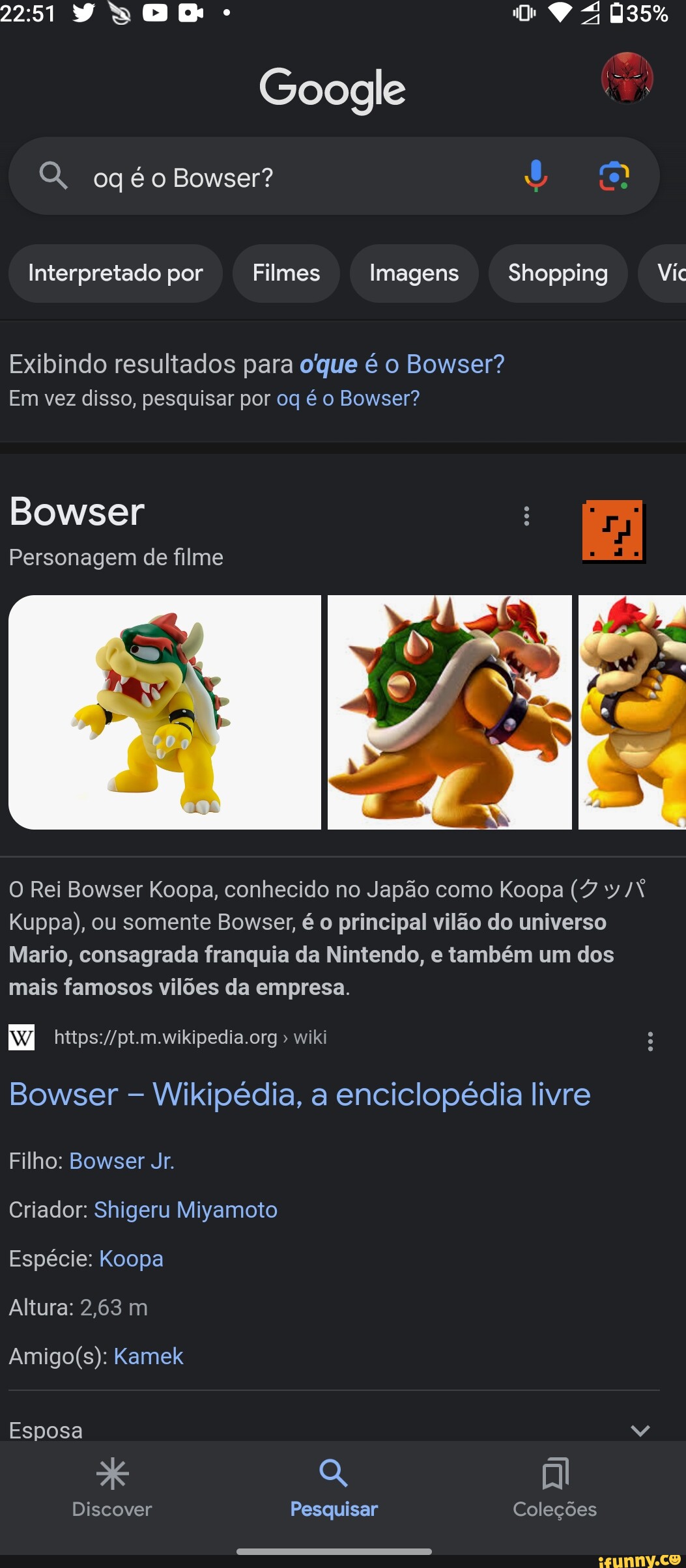 Google Ogéêo Bowser? Interpretado Por Filmes Imagens Shopping Vic ...