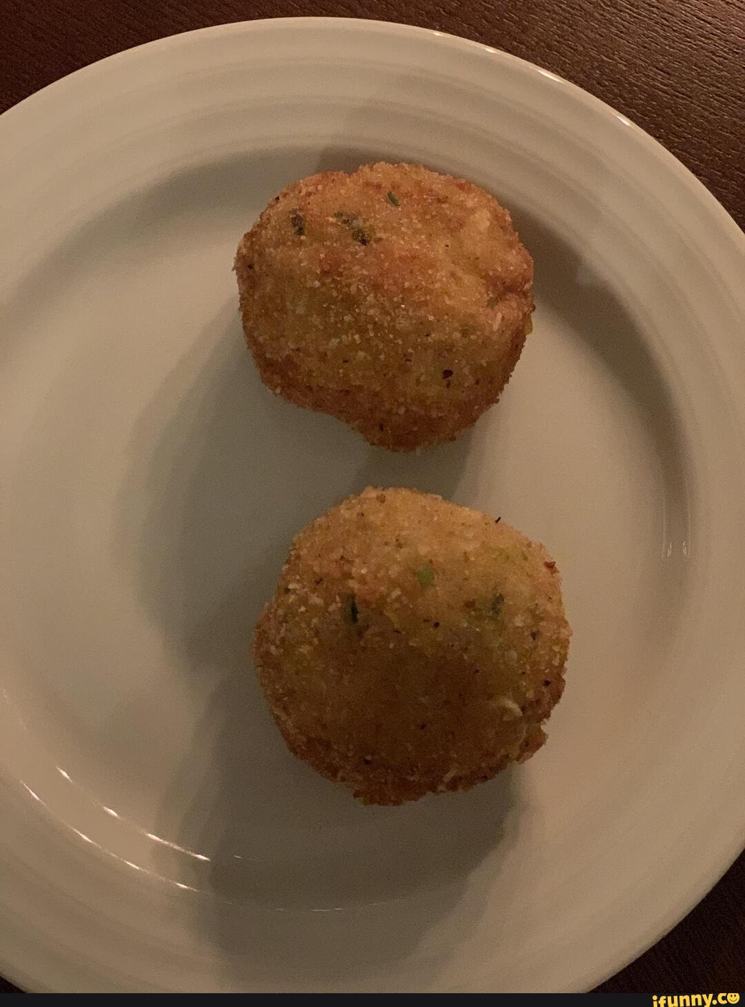 The rest of dinner NYE, lobster arancini, I made lobster risotto the