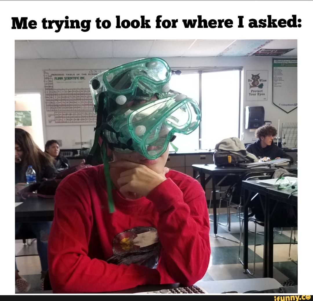 Me trying to look for where I asked: