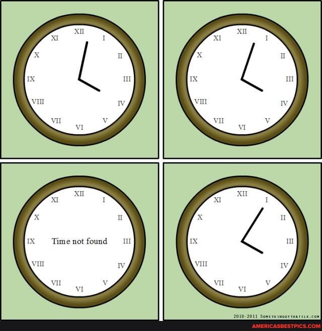 Time not found