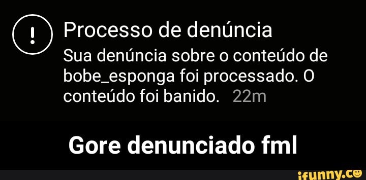 Processo de denúncia
Sua denúncia sobre o conteúdo de bobe esponga foi processado. O conteúdo foi banido.
Gore denunciado fml - Gore denunciado fml