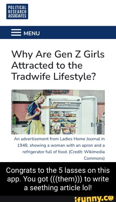 Political Research Associates Menu Why Are Gen Z Girls Attracted To The Tradwife Lifestyle 4 3477