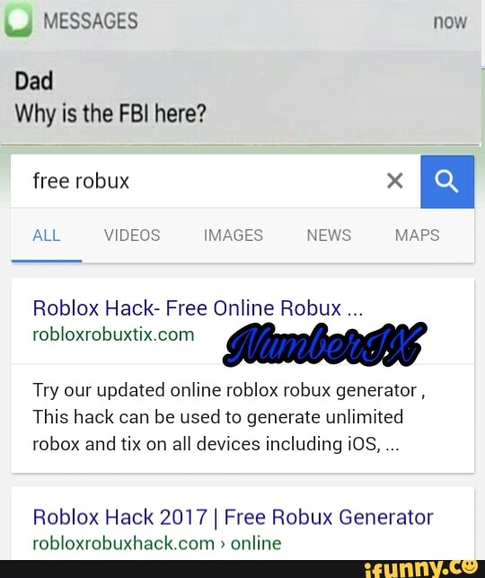 Why Is The Fbi Here Roblox Hack Free Online Robux Robloxrobuxtix Com M Try Our Updated Online Roblox Robux Generator This Hack Can Be Used To Generate Unlimited Robox And Ix On All - roblox hack at robloxrobuxtix twitter