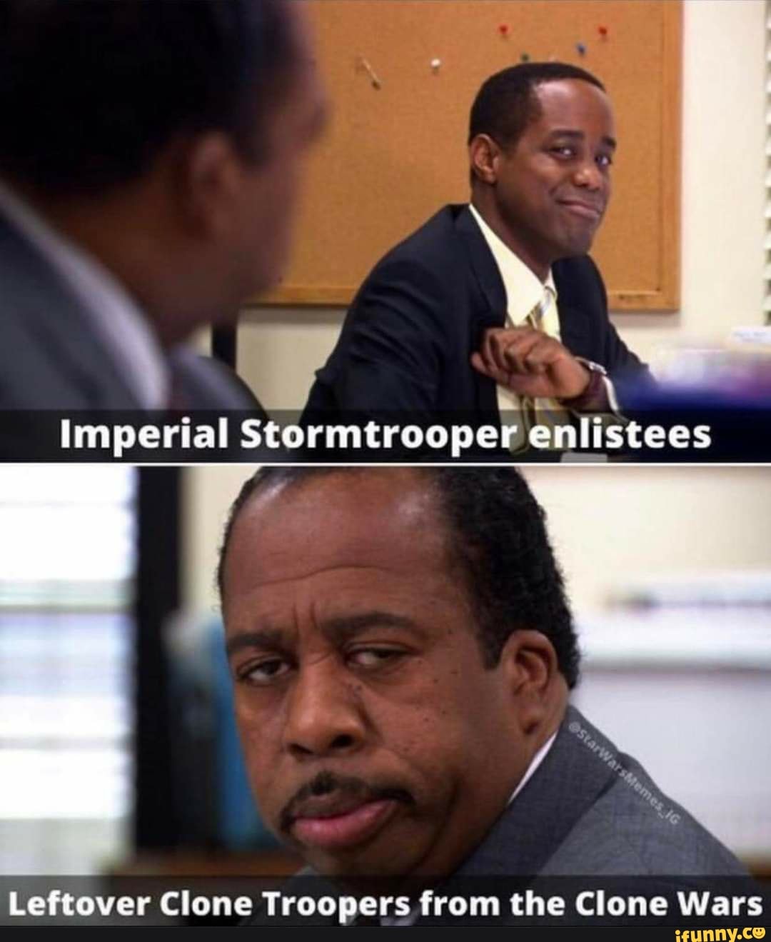 Imperial Stormtrooper enlistees
Leftover Clone Troopers from the Clone Wars
