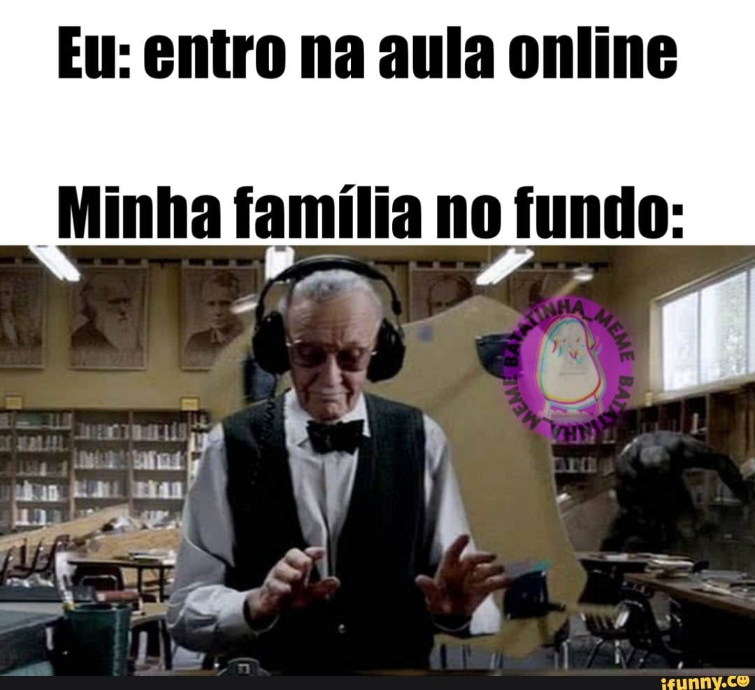 Minha família no fundo: