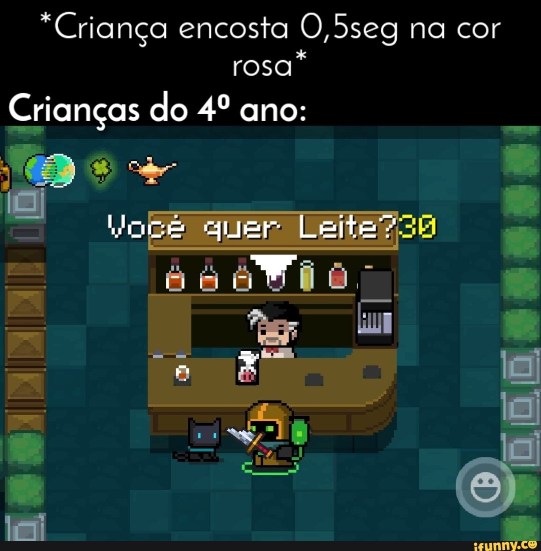 *Criança encosta O,5seg na cor
rosa*
Crianças do ano: quer Leie