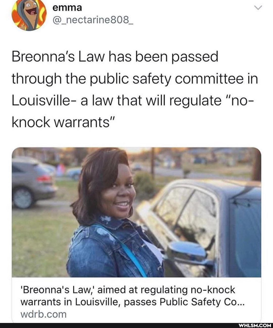 Breonna's Law has been passed through the public safety committee in
Louisville- a law that will regulate "no- knock warrants"
of
'Breonna's Law,' aimed at regulating no-knock warrants in Louisville, passes Public Safety Co...
wielrla.con