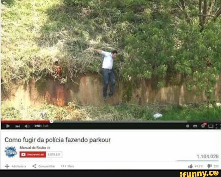 fugindo da polícia Parkour