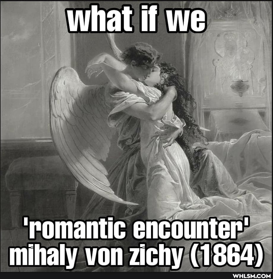 what if we
'romantic encounter' mihaly von zichy (1864)