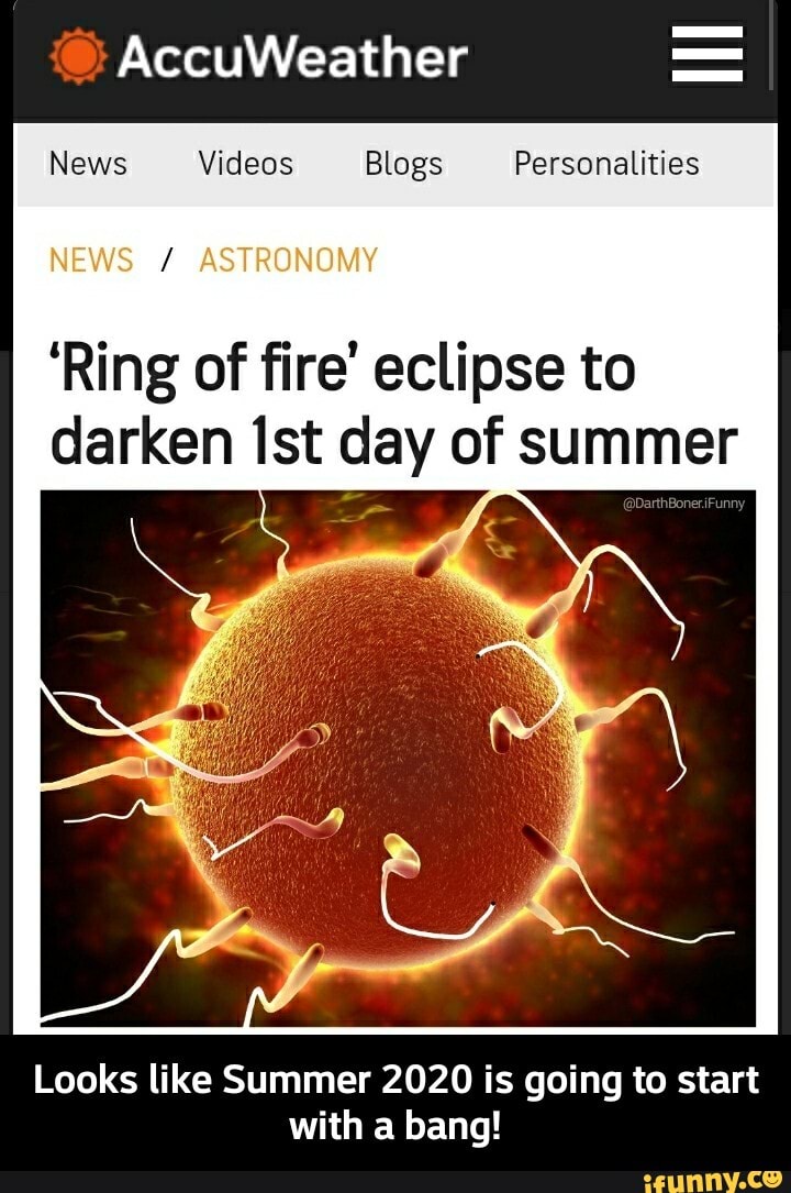 News Videos Blogs Personalities
'Ring of fire' eclipse to
darken Ist day of summer
Looks like Summer 2020 is going to start
with a bang! - Looks like Summer 2020 is going to start with a bang!
