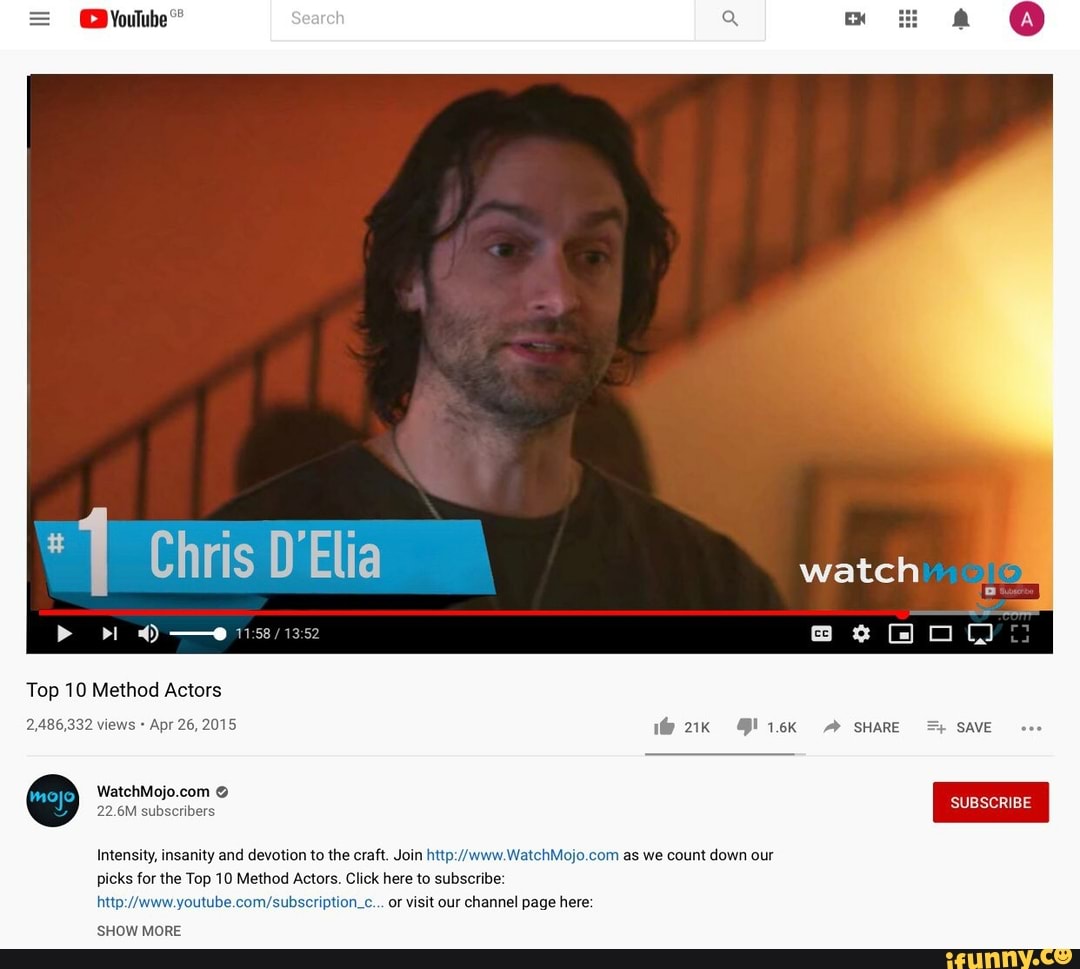 Intensity, insanity and devotion to the craft. Join http://www WatchMojo.com as we count down our
picks for the Top 10 Method Actors. Click here to subscribe: