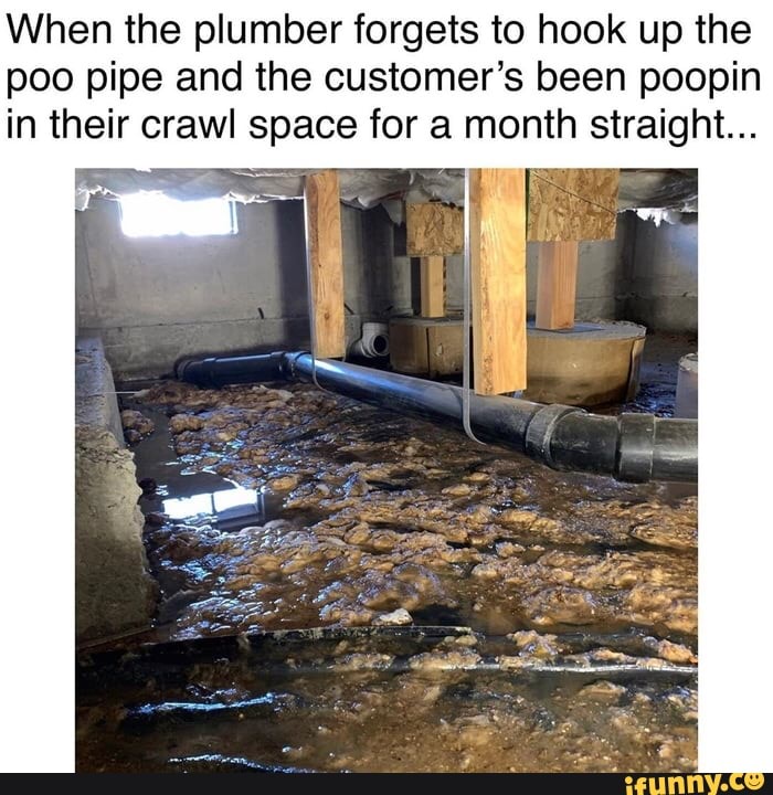 When the plumber forgets to hook up the poo pipe and the customer's ...