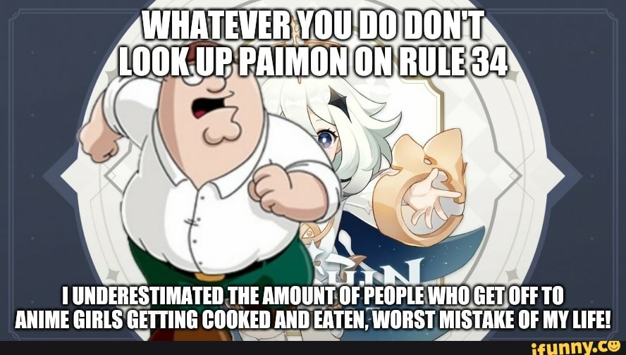 Whatever You No Dont Up Paimon On Rule 34 Underestimated The Amount Of People I Who Get Off