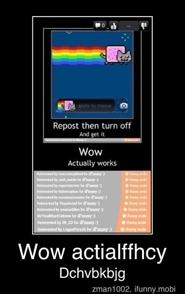 Repost then turn off
PER
Actually works
Wow actialffhcy - Wow actialffhcy
Dchvbkbjg