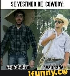 SE VESTINDO DE COWBOY: