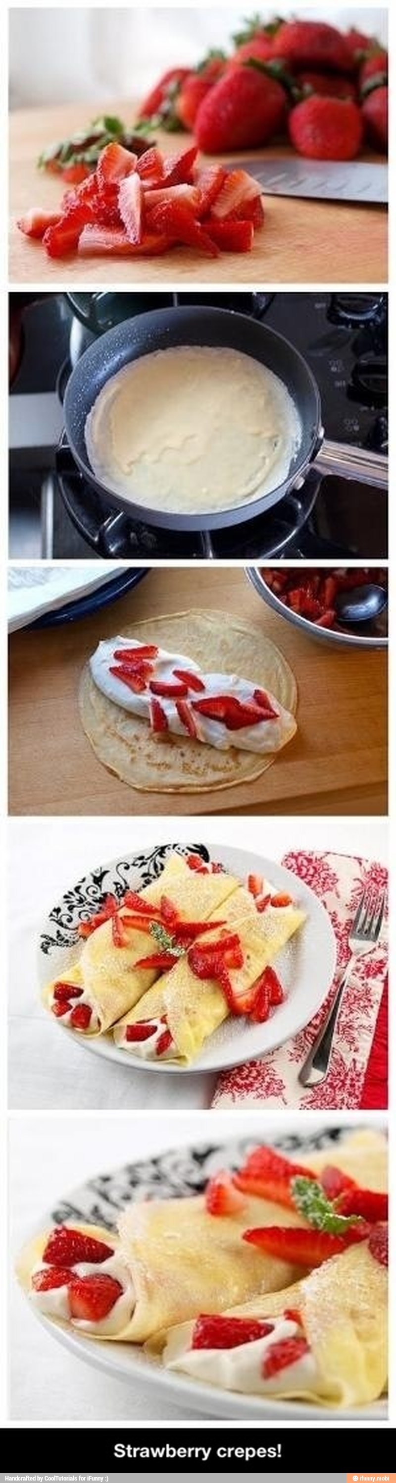 Strawberry crepes!