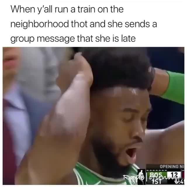 Running A Train On A Thot