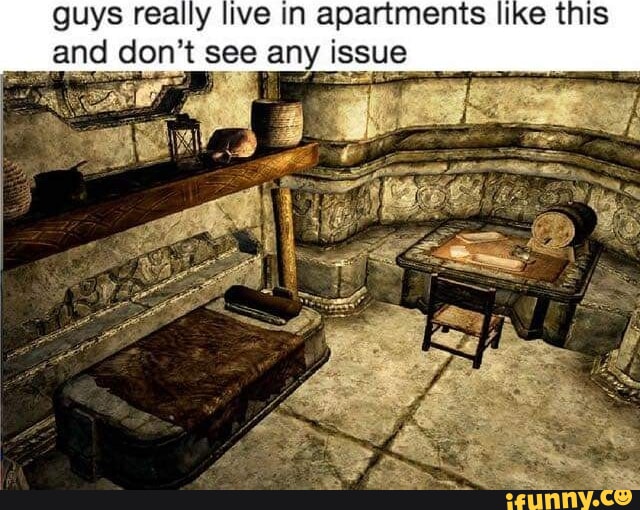 Guys really live in apartments like this and don't see any issue - iFunny