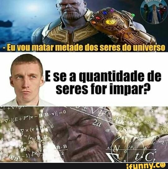 vou
se a quantidade de
seres for impar?