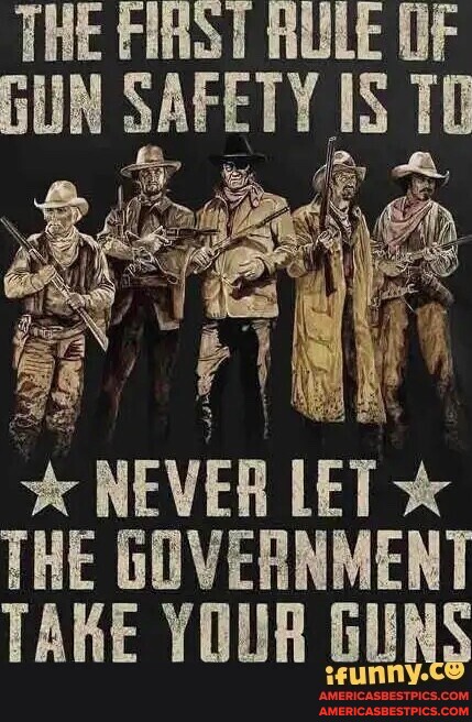 THE RULE OF GUN SAFETY IS TO NEVER LE LET THE GOVERNMENT TAKE YOUR GUNS ...