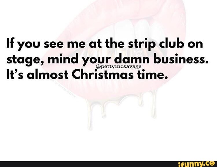 Christmas time strip show