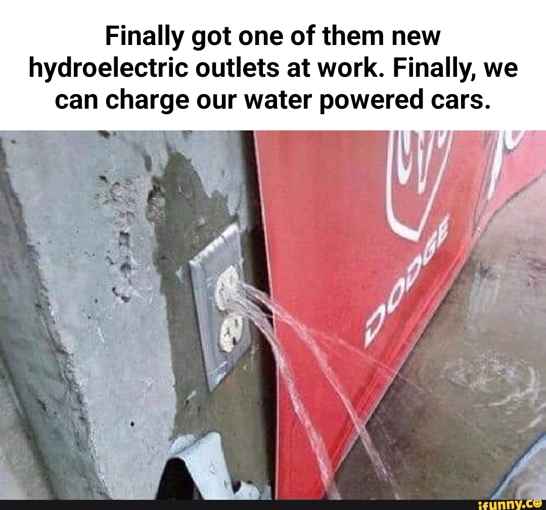 Finally got one of them new hydroelectric outlets at work. Finally, we ...