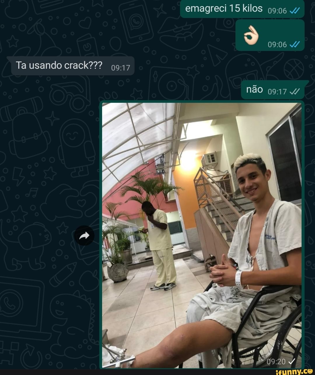 emagreci 15 kilos 4/
Ta usando crack???
não