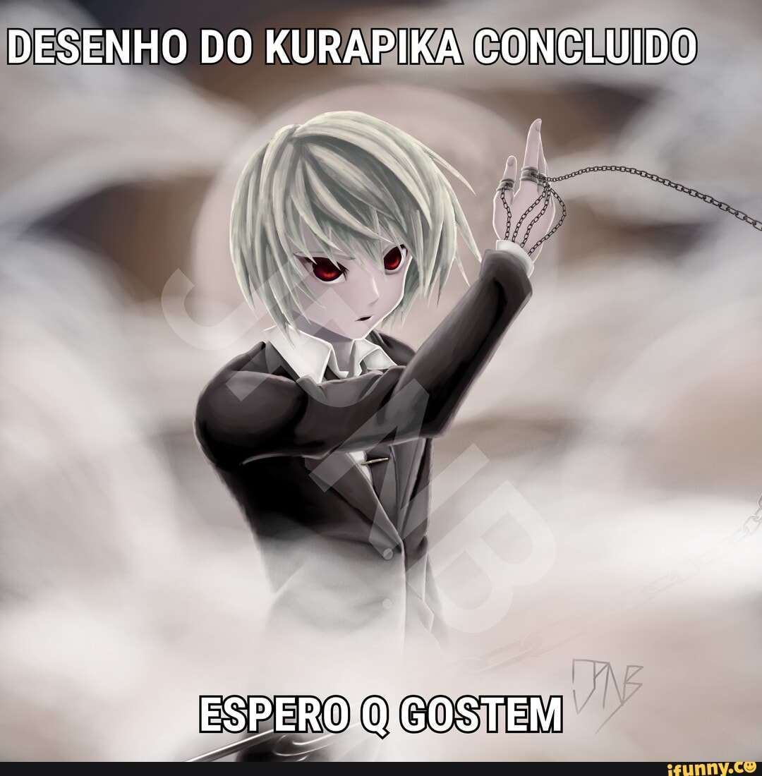 DESENHO DO KURAPIKA CONCLUIDO
ESPERO Q GOSTEM