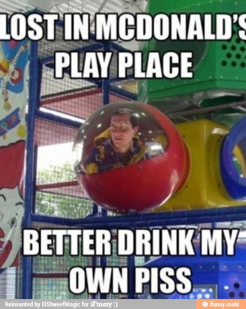 LOST: IN: MCDONALD'S
E mn PLACE
BETTER DRINK MV:
é