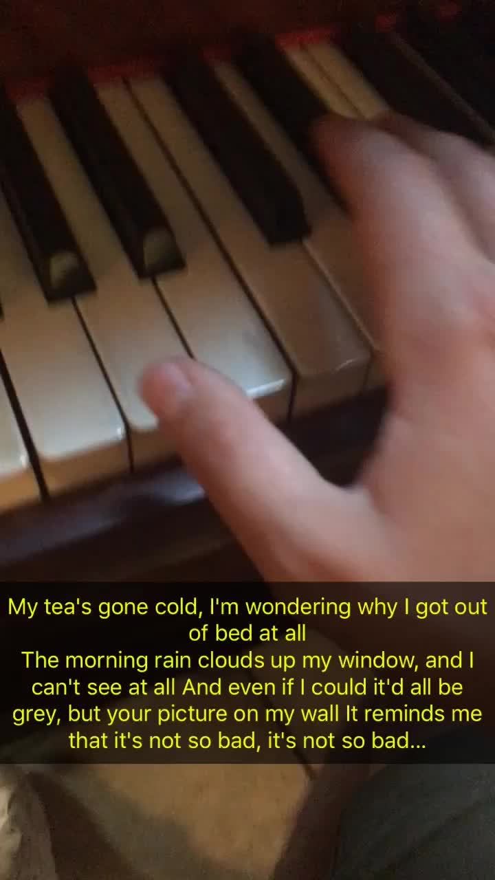 My Tea's Gone Cold, I'm Wondering Why I Got Out Of Bed At All The Morning Rain Clouds Up My Window, And I Can't See At All And Even If I Could