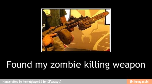Found my zombie killing weapon - Found my zombie killing weapon