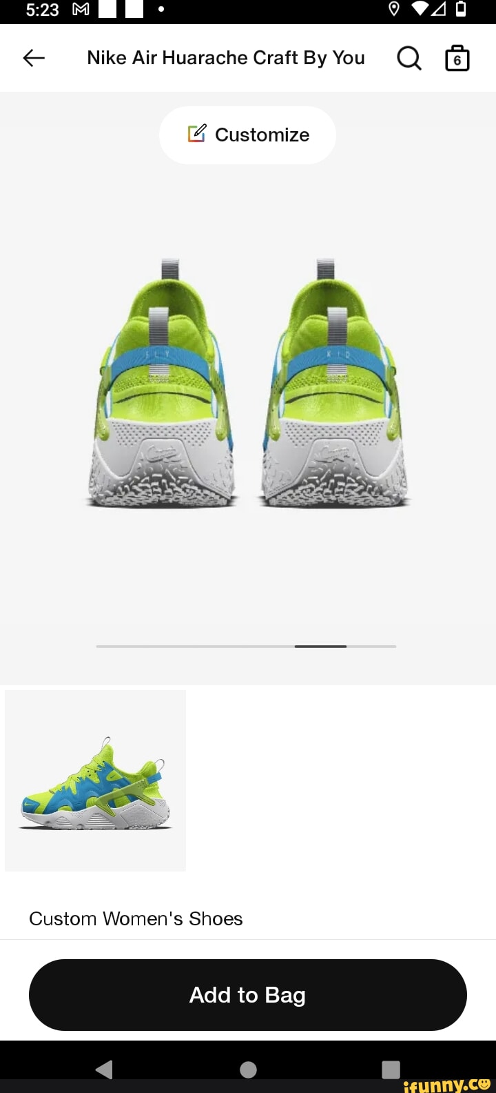 Nike Air Huarache By You Custom Women's Shoes.
