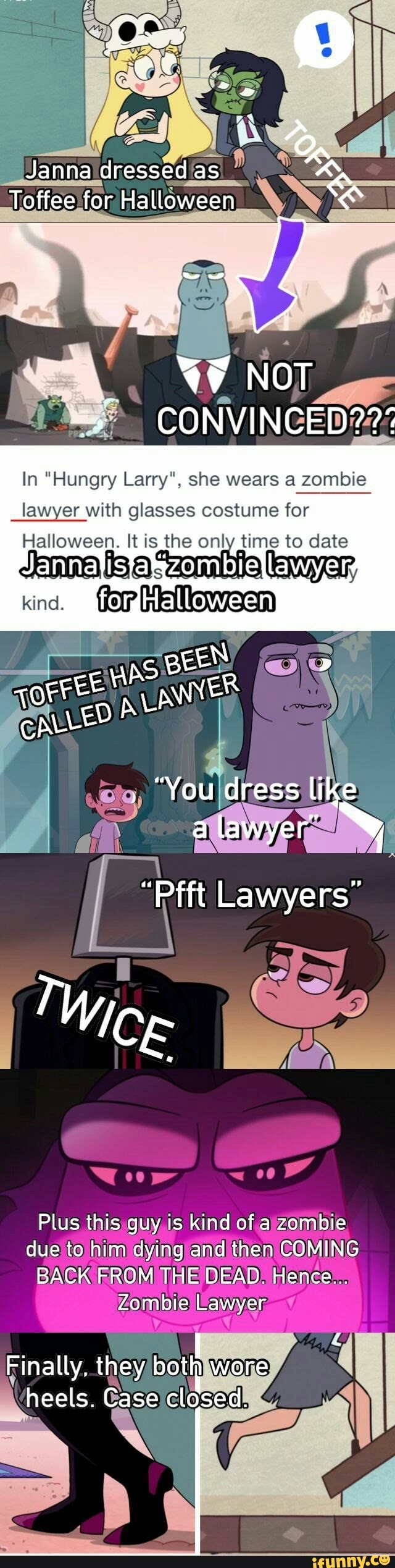 Janna Dressed As Toffee For Halloween Not Convinced In Hungry Larry She Wears A Zombie Lawyer