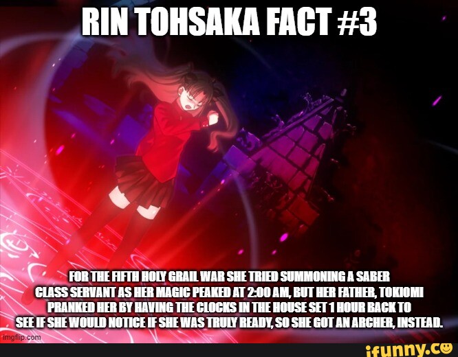 Rin_tohsaka memes. Best Collection of funny Rin_tohsaka pictures on iFunny